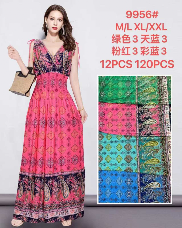 Sukienki damskie Roz M/L-XL/2XL , Mix Kolor Paczka 12 szt 1